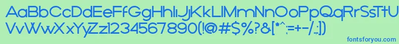 AРґejo Font – Blue Fonts on Green Background