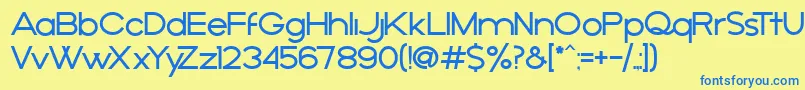 AРґejo Font – Blue Fonts on Yellow Background