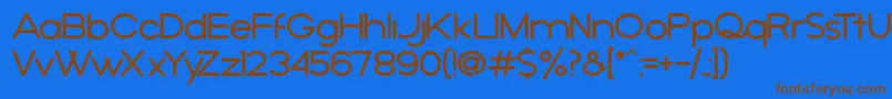 AРґejo-fontti – ruskeat fontit sinisellä taustalla