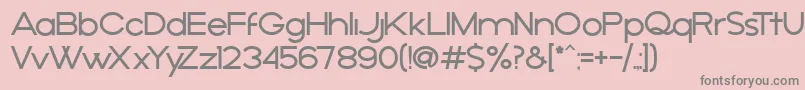 AРґejo Font – Gray Fonts on Pink Background