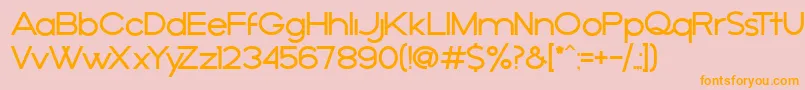 AРґejo Font – Orange Fonts on Pink Background