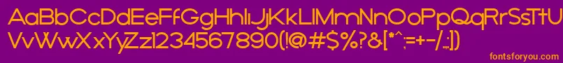 AРґejo Font – Orange Fonts on Purple Background