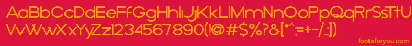 AРґejo Font – Orange Fonts on Red Background