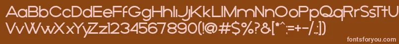 AРґejo Font – Pink Fonts on Brown Background