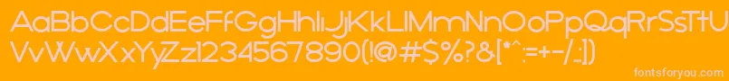 AРґejo Font – Pink Fonts on Orange Background
