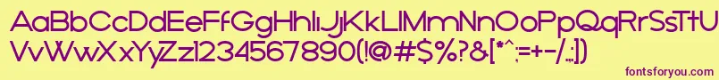AРґejo Font – Purple Fonts on Yellow Background