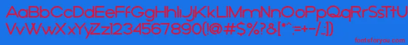 AРґejo Font – Red Fonts on Blue Background