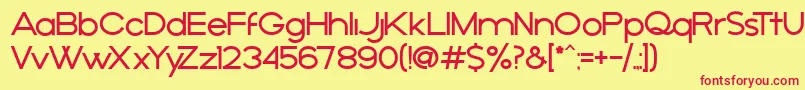 AРґejo Font – Red Fonts on Yellow Background