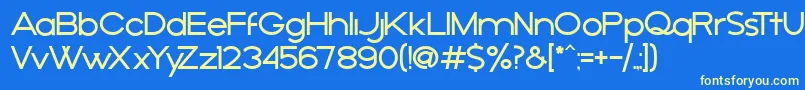 AРґejo Font – Yellow Fonts on Blue Background