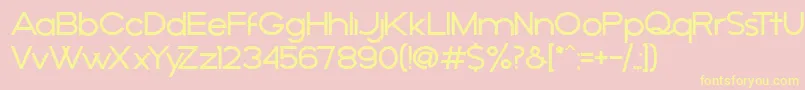 AРґejo Font – Yellow Fonts on Pink Background