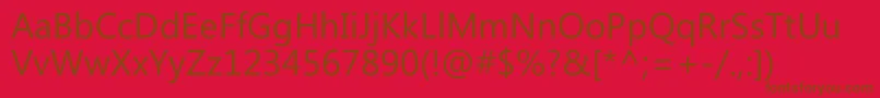 MicrosoftPhagspa Font – Brown Fonts on Red Background