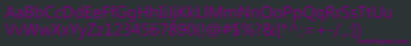MicrosoftPhagspa-fontti – violetit fontit mustalla taustalla
