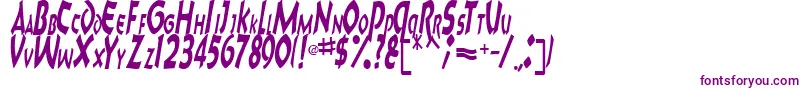 CharkRegularTtstd Font – Purple Fonts on White Background