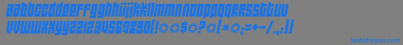 Wide Awake Black-Schriftart – Blaue Schriften auf grauem Hintergrund
