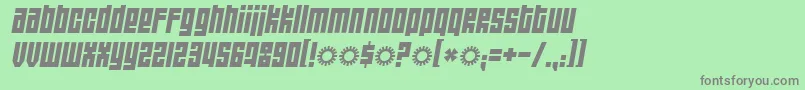 Wide Awake Black Font – Gray Fonts on Green Background