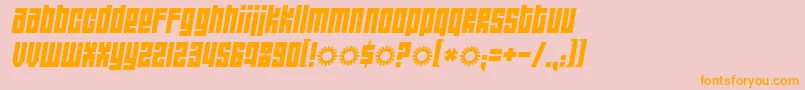 Wide Awake Black Font – Orange Fonts on Pink Background