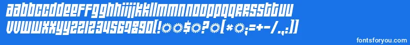 Wide Awake Black Font – White Fonts on Blue Background