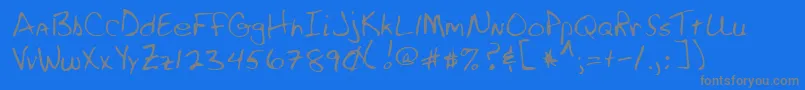 fuente RossRegular – Fuentes Grises Sobre Fondo Azul