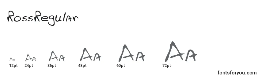 RossRegular Font Sizes