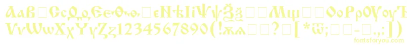 IzhitsacRegular Font – Yellow Fonts