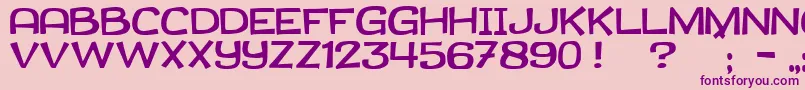 JmhCanasta Font – Purple Fonts on Pink Background