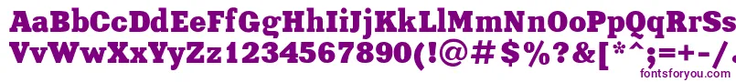 XeniaBoldRegular Font – Purple Fonts on White Background