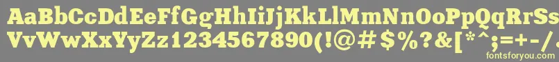 More about XeniaBoldRegular Font XeniaBoldRegular Font – Yellow Fonts on Gray Background