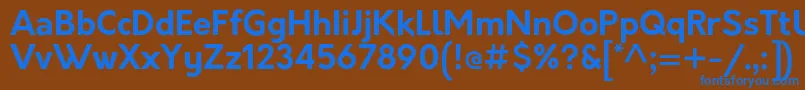 Lisätietoja OrkneyBold-fontista OrkneyBold-fontti – siniset fontit ruskealla taustalla