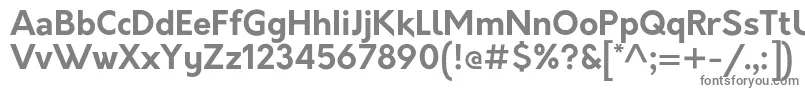 フォントOrkneyBold – 白い背景に灰色の文字