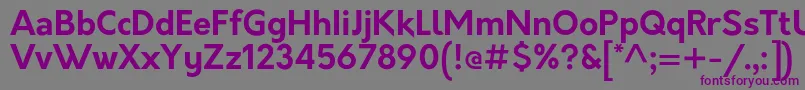 OrkneyBold Font – Purple Fonts on Gray Background