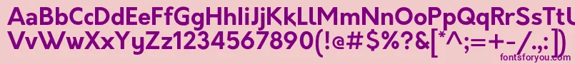 OrkneyBold Font – Purple Fonts on Pink Background