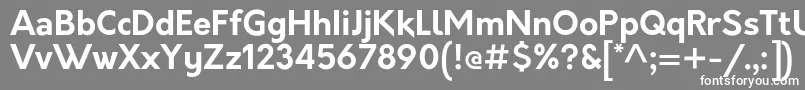 フォントOrkneyBold – 灰色の背景に白い文字