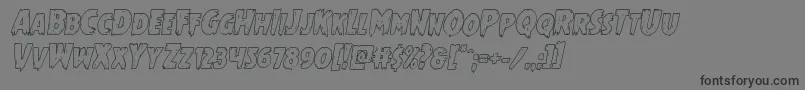 Mrsmonsteroutital Font – Black Fonts on Gray Background