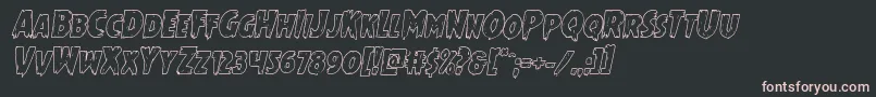 Mrsmonsteroutital Font – Pink Fonts on Black Background