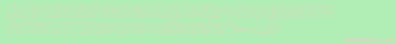 Mrsmonsteroutital Font – Pink Fonts on Green Background