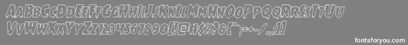Mrsmonsteroutital Font – White Fonts on Gray Background