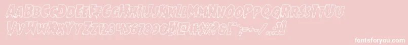 Mrsmonsteroutital Font – White Fonts on Pink Background