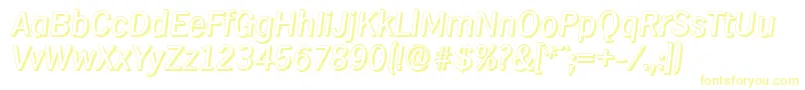 HamburgshadowItalic Font – Yellow Fonts