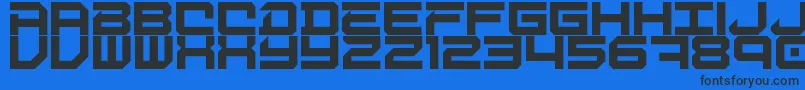DigitalDesolation Font – Black Fonts on Blue Background