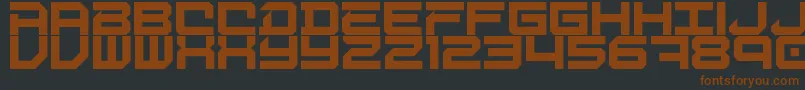 DigitalDesolation Font – Brown Fonts on Black Background