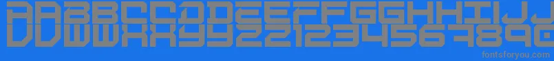 DigitalDesolation Font – Gray Fonts on Blue Background