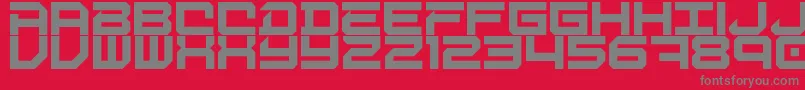 DigitalDesolation Font – Gray Fonts on Red Background