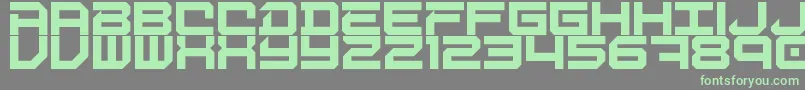 DigitalDesolation Font – Green Fonts on Gray Background