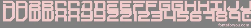 DigitalDesolation Font – Pink Fonts on Gray Background