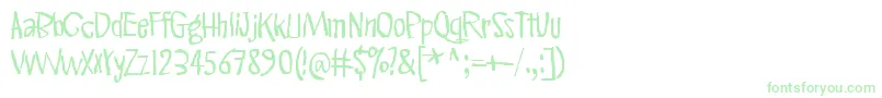 More about PinkKangaroo Font PinkKangaroo Font – Green Fonts on White Background