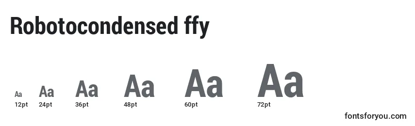 Robotocondensed ffy Font Sizes