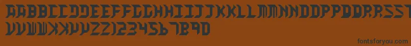 HighOrbit Font – Black Fonts on Brown Background