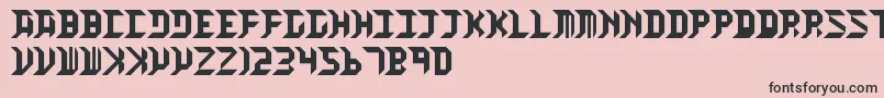 HighOrbit Font – Black Fonts on Pink Background