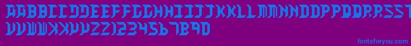 HighOrbit Font – Blue Fonts on Purple Background