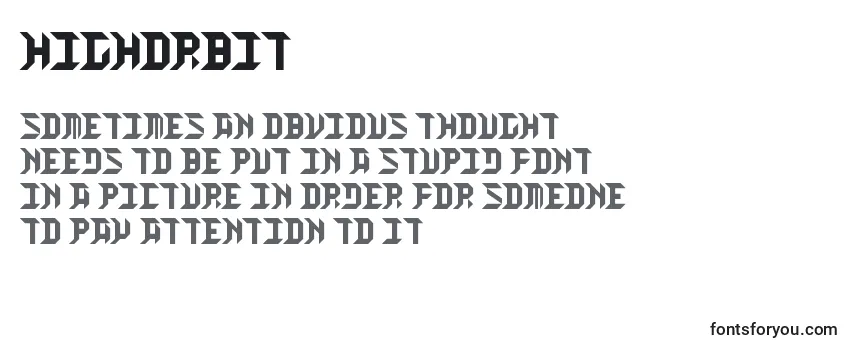 HighOrbit Font